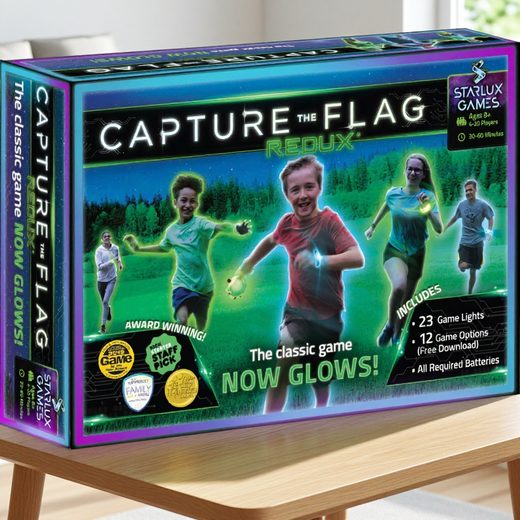 Capture the Flag Redux game box showing players in a glowing outdoor battlefield.